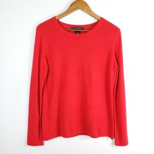 NWT! Preswick & Moore Red 100% Cashmere Sweater L